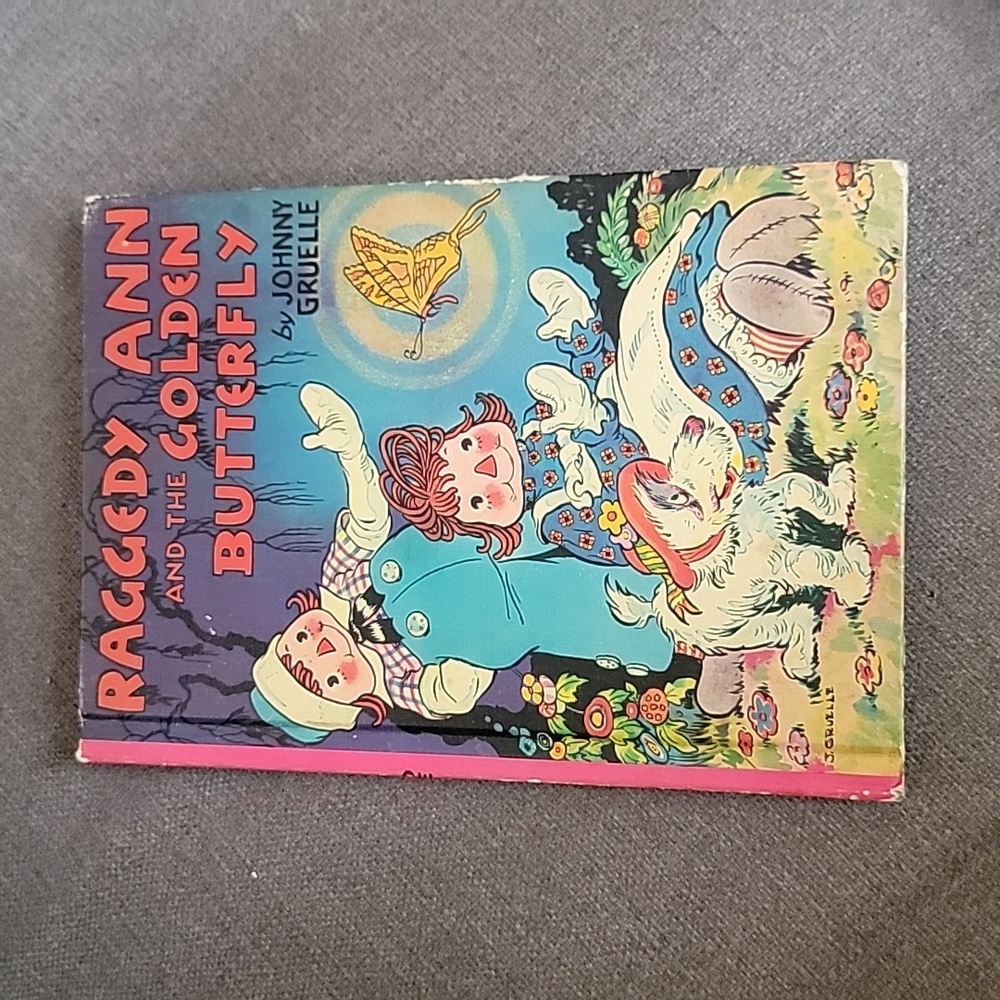 RAGGEDY ANN and the GOLDEN BUTTERFLY Vintage book